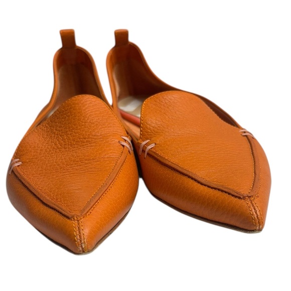 Nicholas Kirkwood Orange Leather BEYA Metallic Loafers Size 37 US 6 - Picture 8 of 11